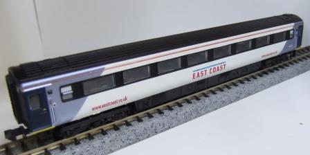 2P-005-830 Mk3 HST 2nd class East Coast (image for) 2P-005-830 Mk3 HST 2nd class East Coast